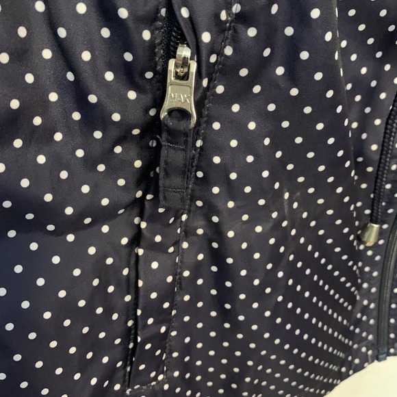 Parka In A Pocket Blue With White Polka Dots Women's Size S - Picture 4 of 10